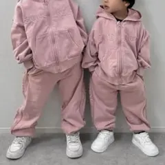 m*♡様 FMB バースデイコラボ ピンク セットアップ 80cm ジップパーカ