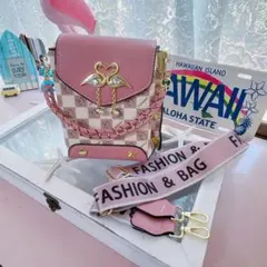 ★wasa様専用★♡フラミンゴ♡ショルダー　ポシェット　ハンドバッグ