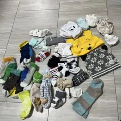 ベビー靴下と帽子セット
