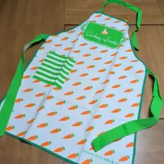 Cooking Loretta 人参柄　エプロン　昭和レトロ　平成レトロ　小学館
