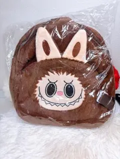ラブブ茶色のもこもこリュック 23cm