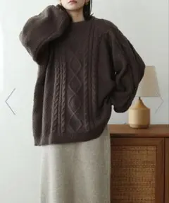 NOAHL-ノアル　ケーブルニット