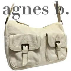 agnes b. アニエスベー ショルダーバッグ アイボリー 軽量のサムネイル