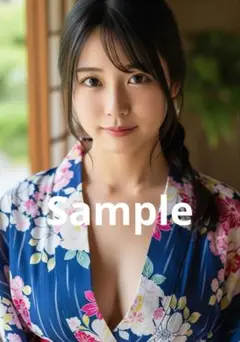 再販【AI作成写真L判サイズ】理想の彼女37 浴衣美人