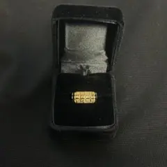 ゴールド デザインリング　遺品整理品のサムネイル