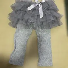 最終値下げ！Bee des Bee フリル付きパンツ 100cm グレー