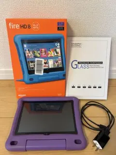 美品 Fire HD 8 キッズモデル パープル 第10世代32GBのサムネイル