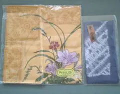 和柄　染め物　ハンカチ　2枚セット