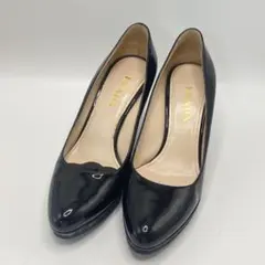 PRADA プラダ エナメル パンプス 黒 36.5 裏張り済み