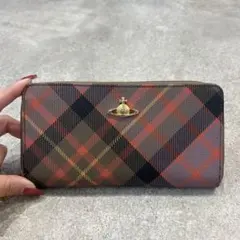 【sr/12.21/5】Vivienne Westwood チェック柄 長財布