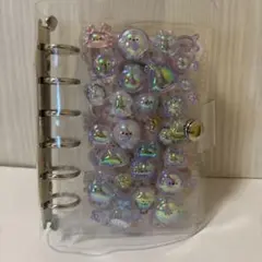 【値下げ】透明シール帳 A7 6穴 クリアバインダー リフィル10枚つき