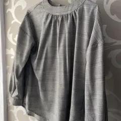 チェック柄長袖シャツ