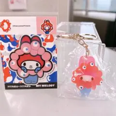 2点　サンリオミャクミャクマスコット クリア マイメロディとアパレルステッカー