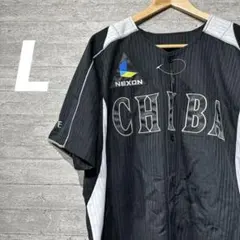 【新品未使用】デサント　千葉ロッテユニフォーム　ブラック　L 応援グッズ