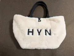 【ヘイニ】HAYNIファー トートバッグ アイボリー色