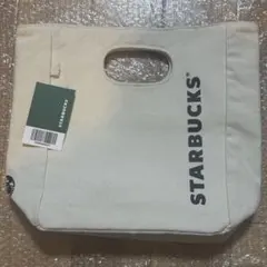 スターバックス 韓国 キャンバス トートバッグ ドリンクホルダー付