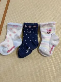 ミキハウス ベビー靴下 3足セット　11-13cm