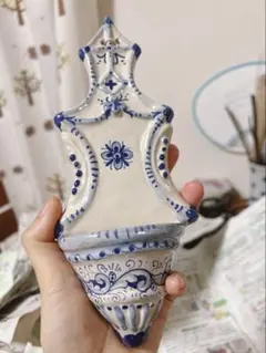 聖母子像 陶器聖水盤　スペイン　サラマンカ製 聖母子像 陶器聖水盤 スペイン サラマンカ製