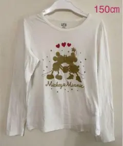 長袖Tシャツ　ミッキーミニーTシャツ　150センチ
