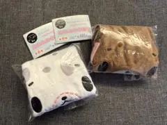 シュガーバニーズ ふわふわ巾着 2 くろうさ ぶちうさ
