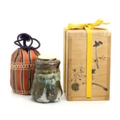 荒川豊蔵作? 絵志野香合 茶道具 志野焼　AZ154　1F14 荒川豊蔵作? 絵志野香合 茶道具 志野焼 AZ154 1F14 - メルカリ
