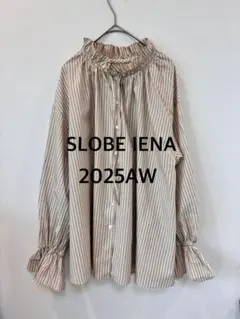 美品　SLOBE IENA 2025AW タイプライターフリルカラーブラウス