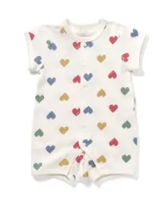 apres les cours アプレレクール バラエティ総柄ワッフルロンパス