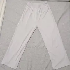 ストライプカジュアルパンツ Mサイズ グレー