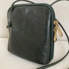 クロコダイル型押し 2WAY ハンドバッグ ブラック ポロサス風 - メルカリ