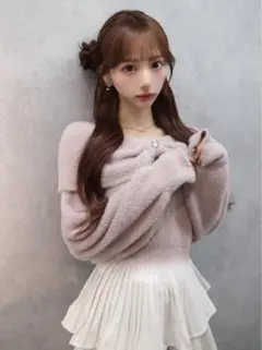 GRLピンクオフショルダーFサイズ