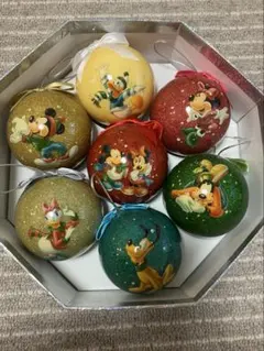 【希少かも？】ディズニー　クリスマス　オーナメントボール　セット