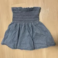 GAP デニム 2way フレアスカート ベアトップ(商品説明お読みください)のサムネイル