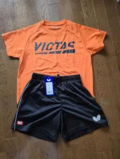 Butterfly　ゲームパンツS　VICTAS トレーニングシャツXS