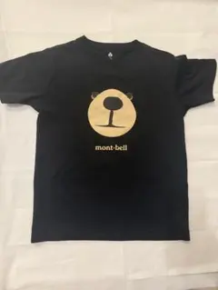 mont-bell クマ顔 Tシャツ ブラック