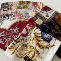 CELINE セリーヌ ハンカチ 多様なデザイン まとめ売り6枚