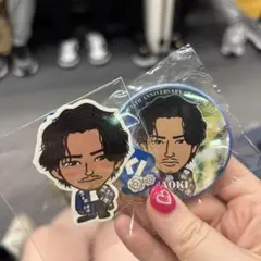 NAOKI 小林直己缶バッジ、ステッカーセット