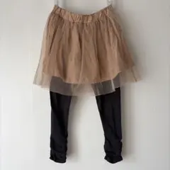 【100cm】farmy スカッツ レギンス付きスカート チュール 星柄のサムネイル