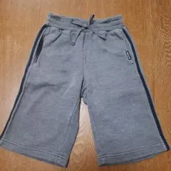 COMME CA ISM グレー ストライプ ハーフパンツ 120A