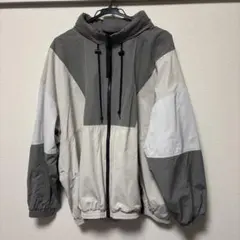 BEAMS HEART ナイロンジャケット L グレー・ホワイト