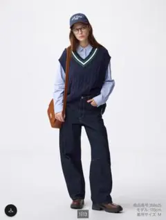 GU バレルレッグジーンズS(丈標準71.0～75.0cm→裾上げ67㎝)