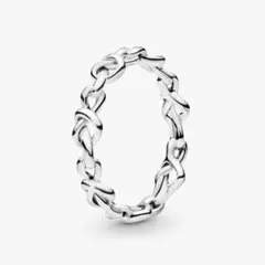【状態良】PANDORA リング 58号 スターリングシルバー