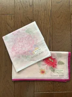 HANAEMORI 花柄ハンカチ 2枚セット