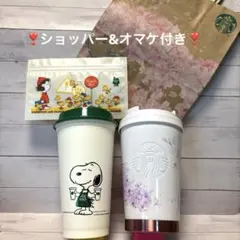 スターバックス　さくら2025 TOGOタンブラー　スヌーピーリユーサブルカップ