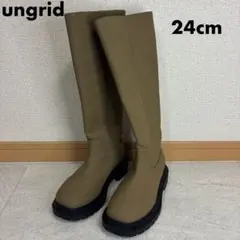 ungridアングリッド トラックソール ロングブーツ 24cmのサムネイル