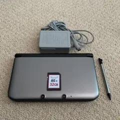 【SD32GB】【液晶良好】ニンテンドー3DS LL シルバー×ブラック