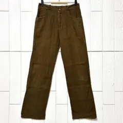 希少 45rpm リネン100% ストレートパンツ ブラウン ヴィンテージのサムネイル