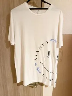 【状態◯サイズ50】ランバンオンブルー ロゴTシャツ 白 Lのサムネイル