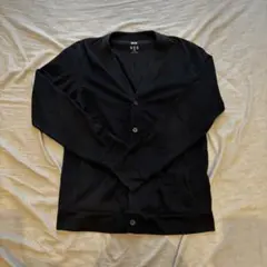 【美品】UNIQLO AIRism 長袖カーディガン M 黒