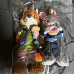 ズートピア　ニック　ジュディ　ぬいぐるみ　10周年　ディズニーストア