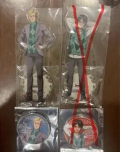 進撃の巨人 プリンスホテル 宿泊者特典　エルヴィン　アクスタ　缶バッジ